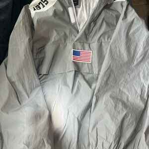 Members Only Gray Windbreaker Jacket